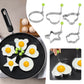Stainless Steel Fried Egg Molds Breakfast Pancake Mold Creative Cake Tool Non-stick Egg Shaper Baking Cooking Kitchen Gadgets