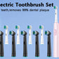 Experience the Power of Our Waterproof Electric Toothbrush with 8 Heads & Built-in Timer!