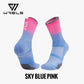 WRELS Socks Athletic Cushion Moisture Wicking Sports Socks Thickening Towel Bottom Sweat Absorbing Shock-absorbing Running Socks