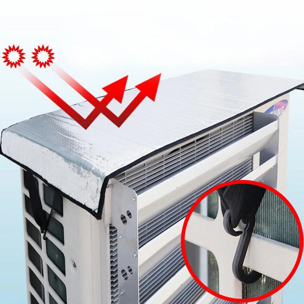 46x95CM Air Conditioning Cover Outdoor Sun Rainproof Anti-Dust Anti-Snow Cleaning Cover Home Air Conditioner Keep Cleaning Tool