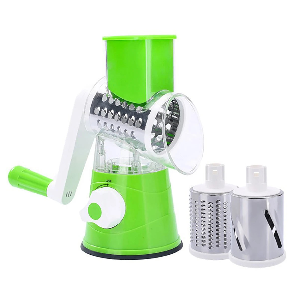 3-in-1 Manual Vegetable Slicer & Shredder – Perfect for Grating Cheese, Nuts & More!