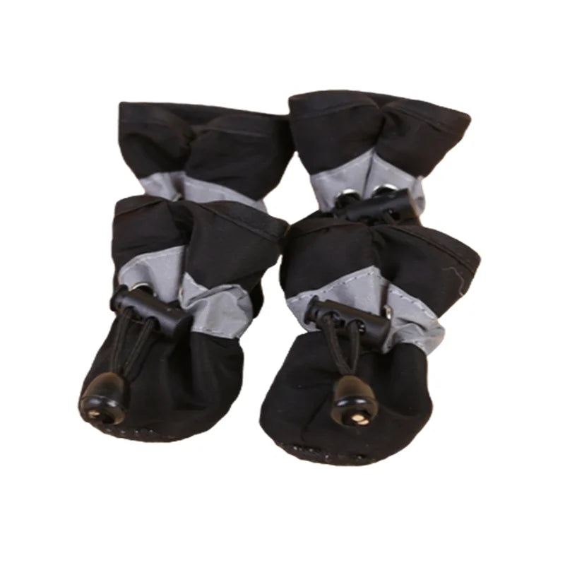 4-Pack Waterproof Anti-Slip Pet Dog Shoes for Small Pets