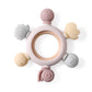 Food-Grade Silicone Teether Ring - Safe Sensory Toy for Babies 0-12 Months!