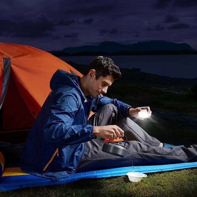 10W 1800MAH COB+LED Camping Lantern USB Rechargeable High Power Portable Tents Lamp Outdoor Hiking Night Fishing Hanging Lamp