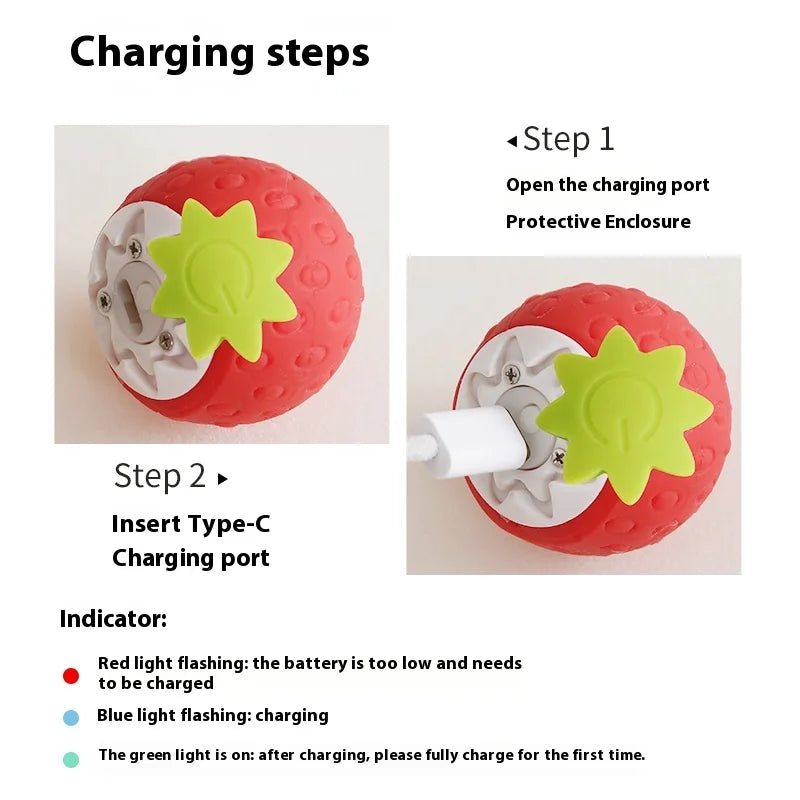 Smart Cat Toys: Automatic Rolling Interactive Ball (USB Rechargeabe