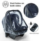Baby Safety Seat Windproof Rain Cover Dustproof Transparent EVA Stroller Baby Carriage Rain Cover Dust Cover Mosquito Net
