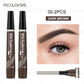 6 Colors 1pc Eyebrow Pen Waterproof 4 Split Tip Eyebrows Pen Eyebrow Tattoo Pen Waterproof Liquid Black Eyebrow Makeup Pencil