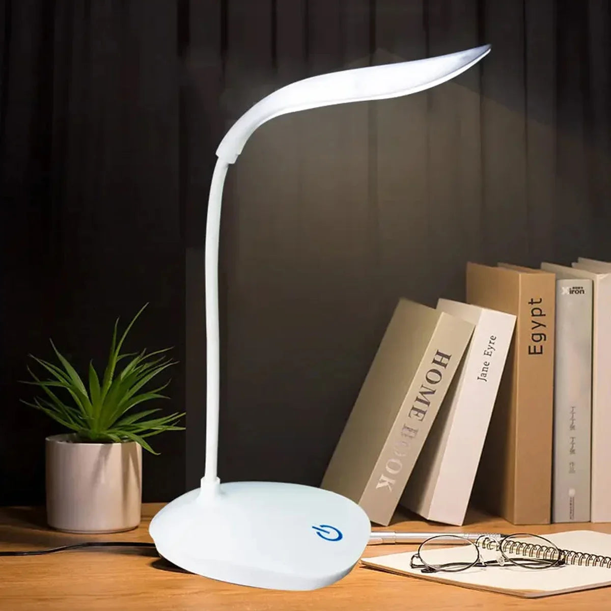 Portable LED Desk Lamp: USB Charging, Touch Dimming & Eye Protection