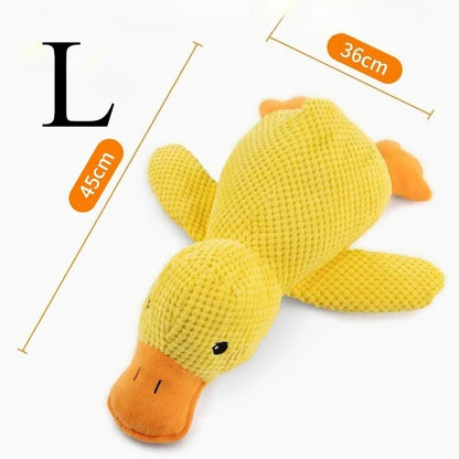 Bite-Resistant Plush Duck Toy - Sound Relief for Small & Large Dogs!