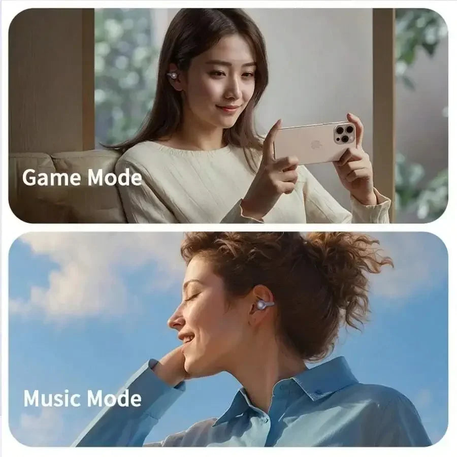 Open-Ear Wireless Earbuds | BT 5.3 & Digital Battery Display