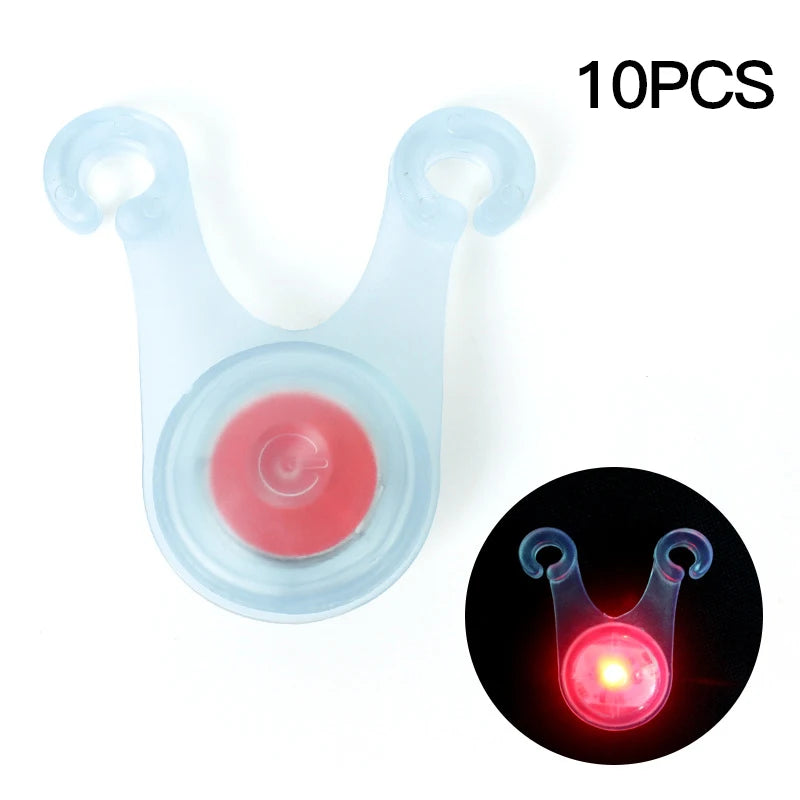 10pcs Waterproof LED Tent String Rope Guard Hanging Lights Mini Flashlight Cycling Lights Outdoor Camping Warning Safety Lamp