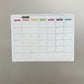 A refrigerator magnet ,monthly and weekly planner, magnetic calendar sticker, soft magnetic note sticker, message board