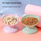 Popular pet cats and dogs feeding water bowls, high feet inclined mouth bowls, scientific design of pet supplies