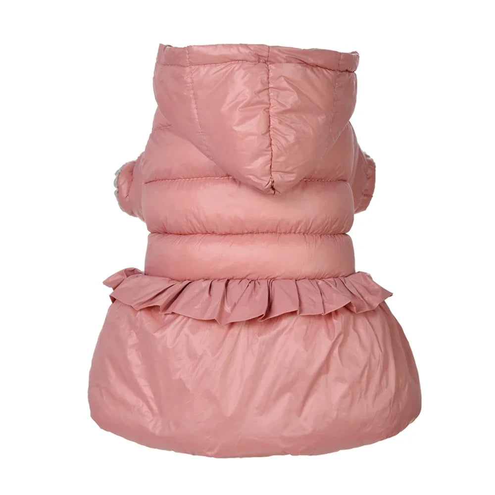 Autumn Winter Pet Dog Coat For Small Medium Dog Cat Warm Fleece Clothing Puppy Windproof Solid Jacket Chihuahua Bulldog Costume