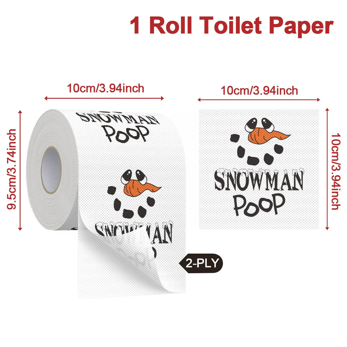 Christmas Toilet Roll Paper Happy 2026 New Year Christmas Supplies Xmas Tissue Roll Napkin Kitchen Tool Home Decoration New Year