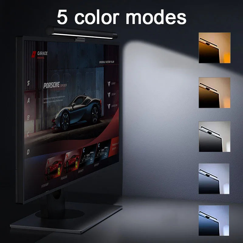 GB LED Monitor Light Bar: Dimmable Atmosphere Lamp for Work & Gaming