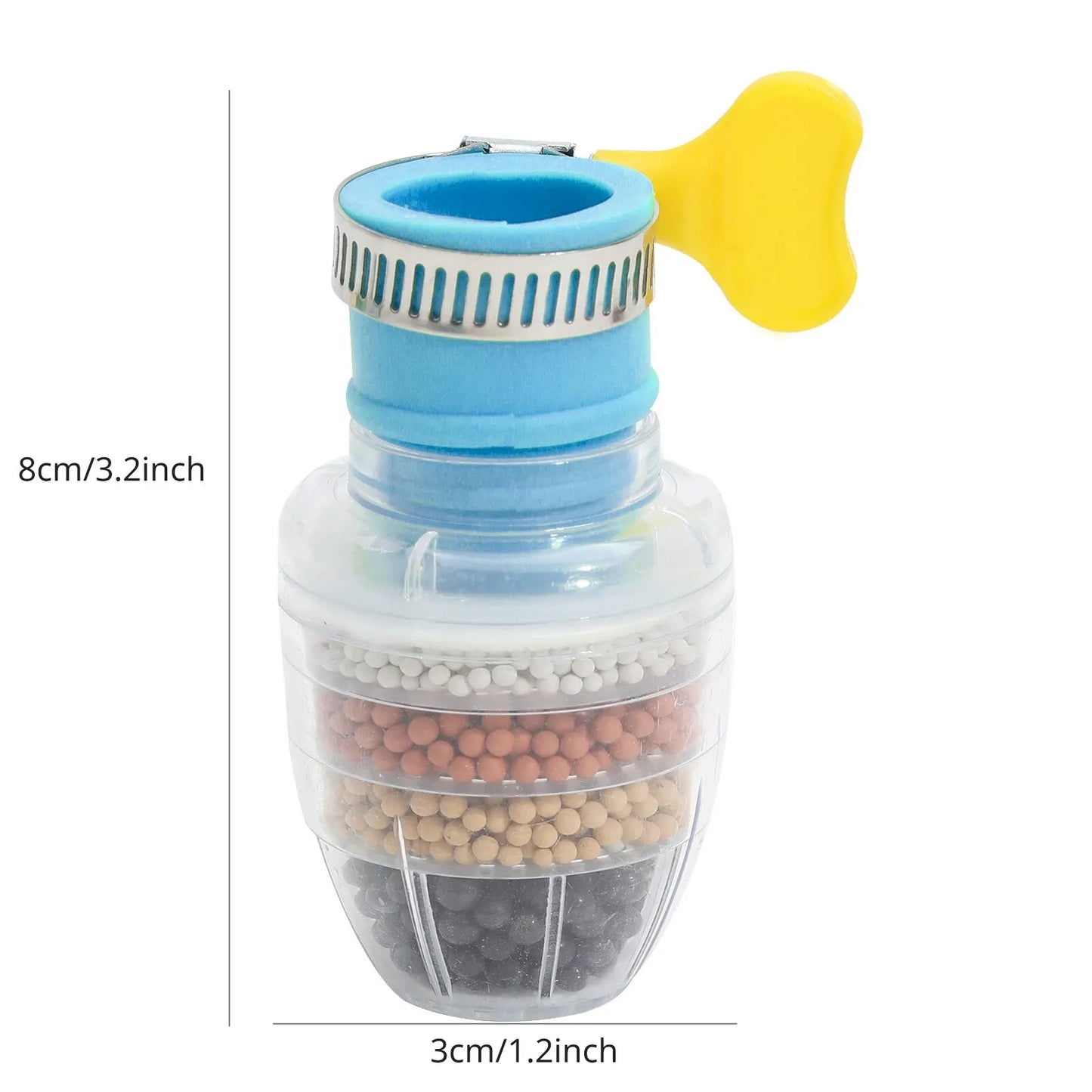 6-Layer Kitchen Tap Water Filter - Coconut Charcoal Purifier for Clean Drinking Water!