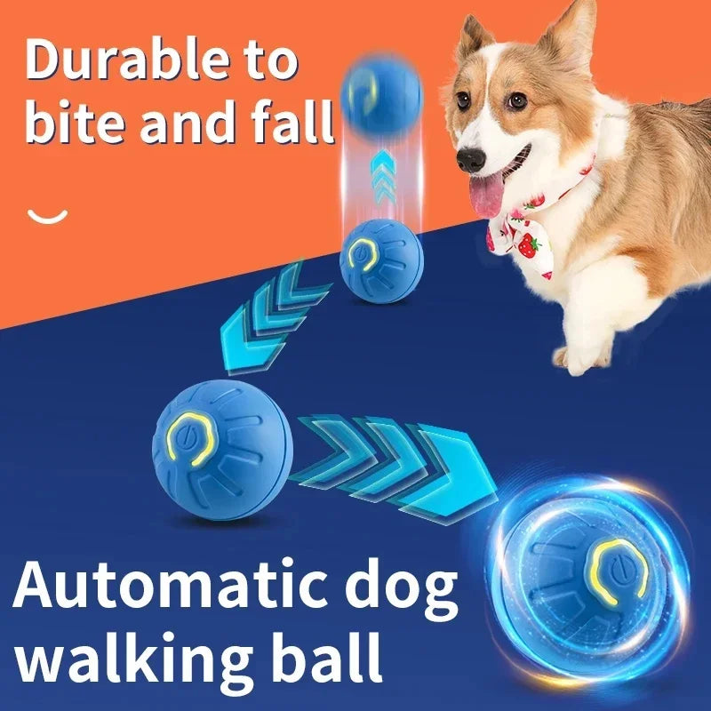 Smart Dog / Cat Toy Ball Electronic Interactive Pet Toy Moving Ball USB Automatic Moving Bouncing for Puppy Birthday Gift Cat Products