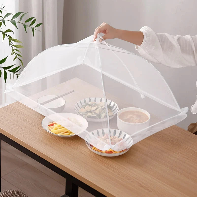 Food Cover Mesh Folding Washable Flies Tables Cover Insect Proof Protective Dish Covers Home Kitchen Storage Accessaries