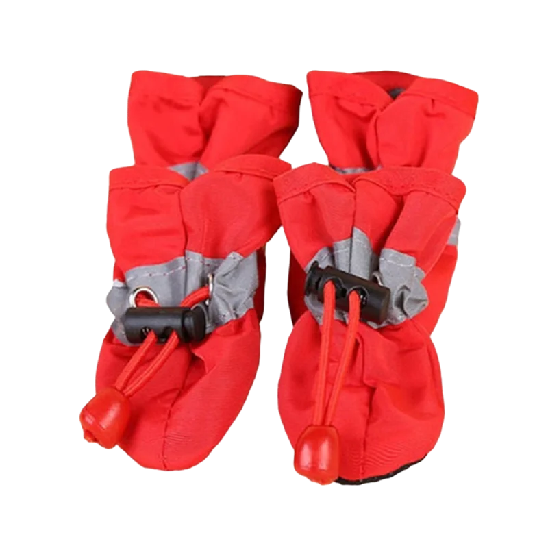 4-Pack Waterproof Anti-Slip Pet Dog Shoes for Small Pets