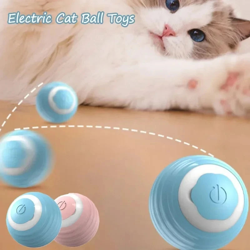 Smart Cat Toys: Automatic Rolling Interactive Ball (USB Rechargeabe
