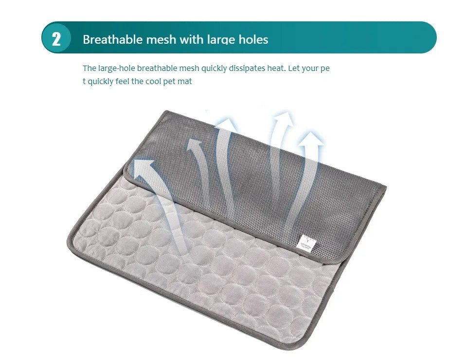 Extra Large Dog Cooling Mat for Summer – Durable Pet Ice Pad
