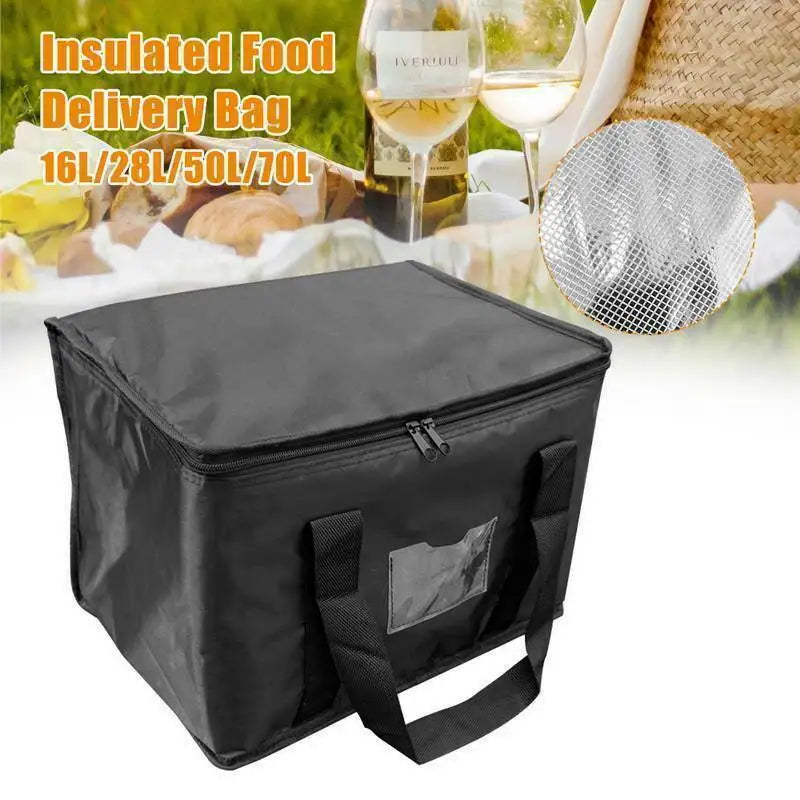 Insulated Thermal Cooler Bag Drink Storage Large Chilled Bags Cool Lunch Foods Lunch Box Zip Picnic Tin Foil Food panier repas
