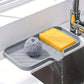 Multifunctional Silicone Sink Tray with Drain - Soap Holder, Sponge & Brush Organizer for Kitchen & Bathroom