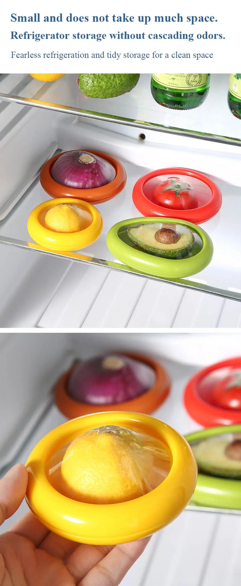 Airtight Fresh Storage Box for Fruits & Veggies - Reusable & Transparent!