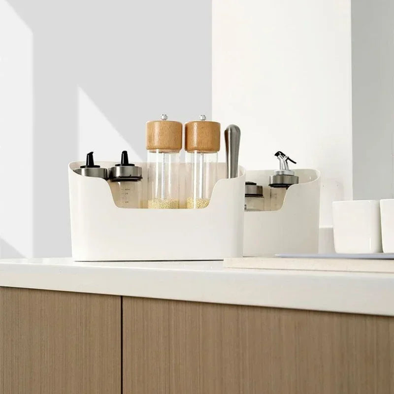 Kitchen Wall-Mounted Adhesive Storage Rack