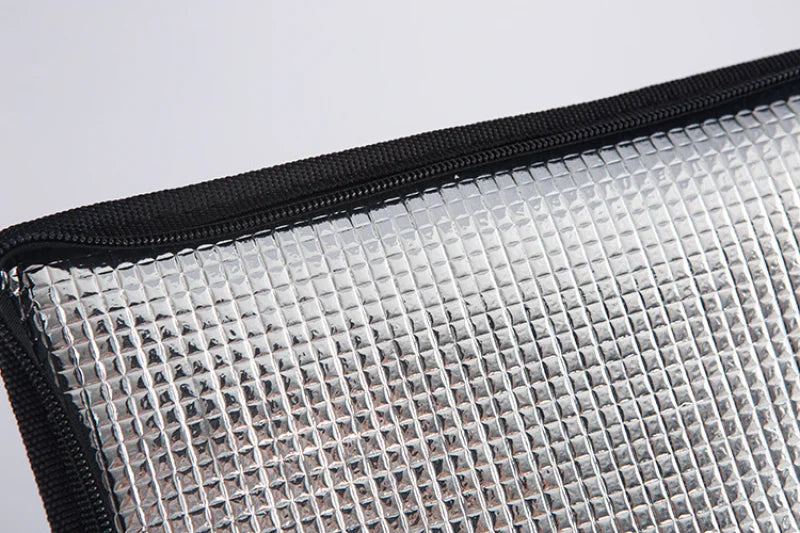 Insulated Thermal Cooler Bag Drink Storage Large Chilled Bags Cool Lunch Foods Lunch Box Zip Picnic Tin Foil Food panier repas