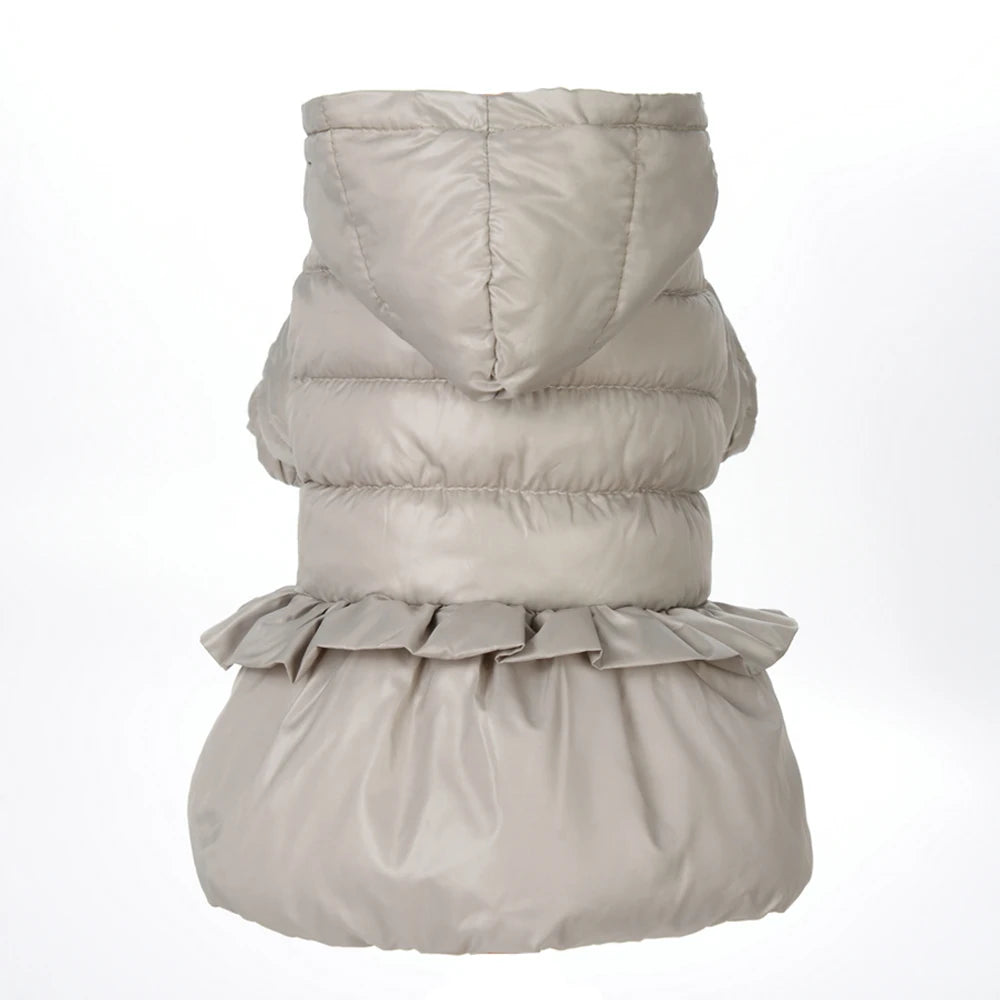 Autumn Winter Pet Dog Coat For Small Medium Dog Cat Warm Fleece Clothing Puppy Windproof Solid Jacket Chihuahua Bulldog Costume