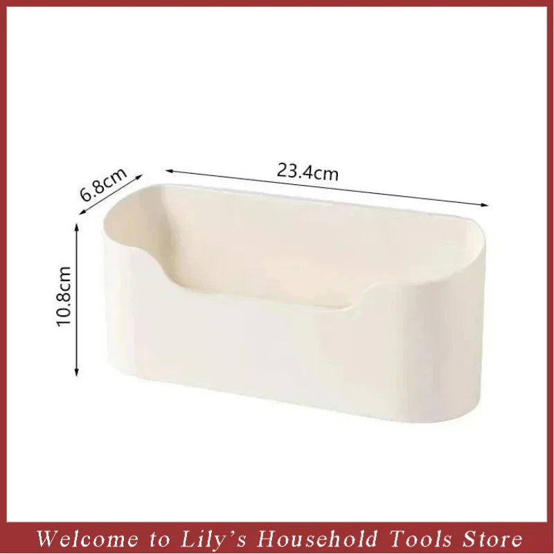 Kitchen Wall-Mounted Adhesive Storage Rack
