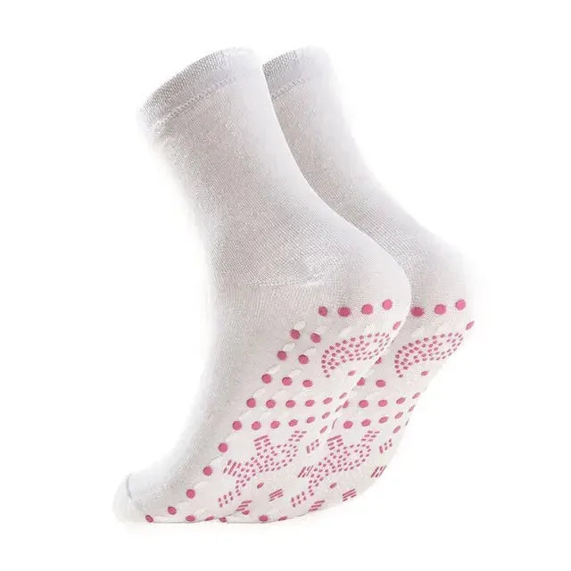 1/6Pairs Tourmaline Slimming Health Sock Winter Elastic Thermal Self-Heating Sock Health Care Socks Short Sock Magnetic Therapy