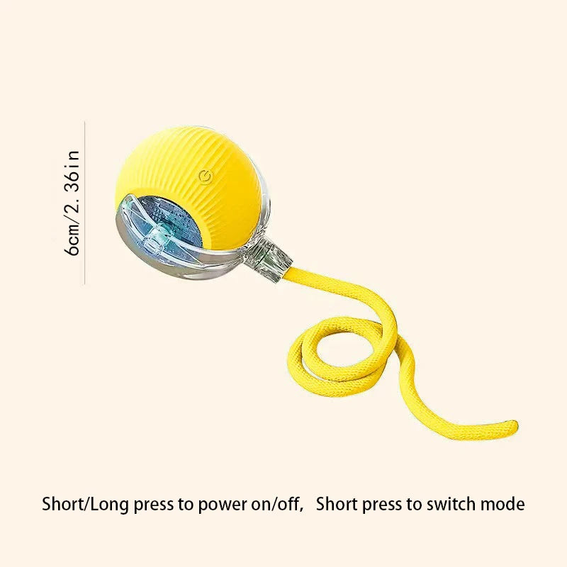 Smart Cat Toys: Automatic Rolling Interactive Ball (USB Rechargeabe