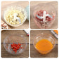 500/900ML Manual Meat Mincer & Garlic Chopper – Kitchen Vegetable Cutter
