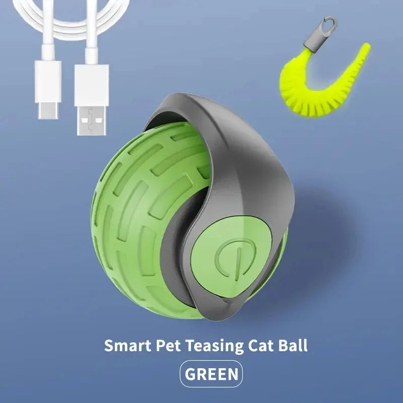 Smart Cat Toys: Automatic Rolling Interactive Ball (USB Rechargeabe