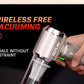 Cordless car vacuum - strong suction, portable, handheld. Perfect for quick clean-ups in your car! 🚗