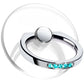 Transparent Cell Phone Ring Holder Stand 360°Degree Rotation Clear Finger Grip Kickstand Compatible iPhone Xiaomi for Phone Case