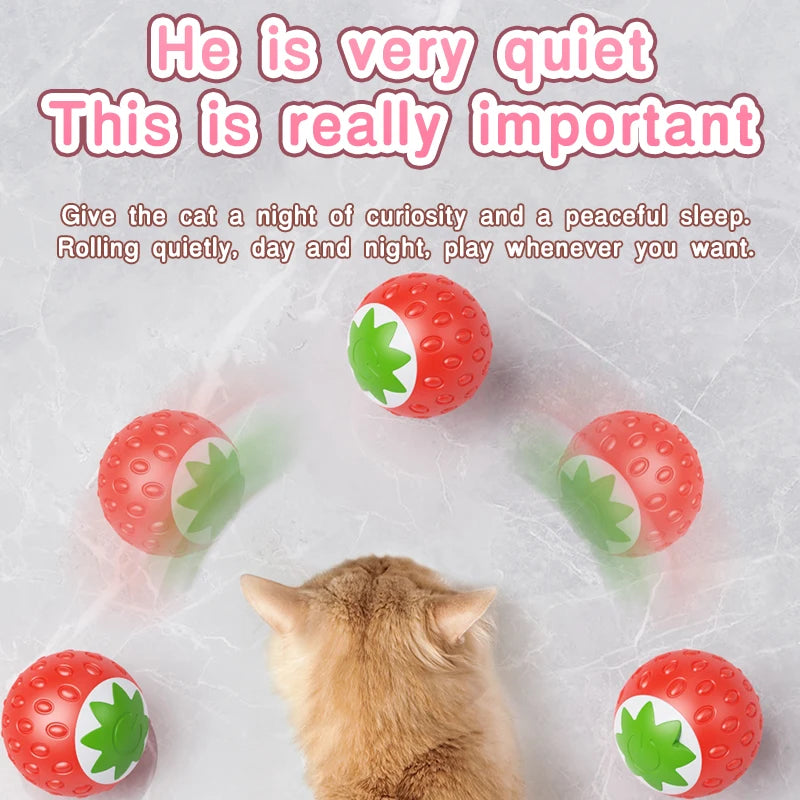Smart Cat Toys: Automatic Rolling Interactive Ball (USB Rechargeabe