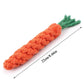 Durable Carrot Dog Chew Toy - Safe Cotton Rope for Molar Cleaning!