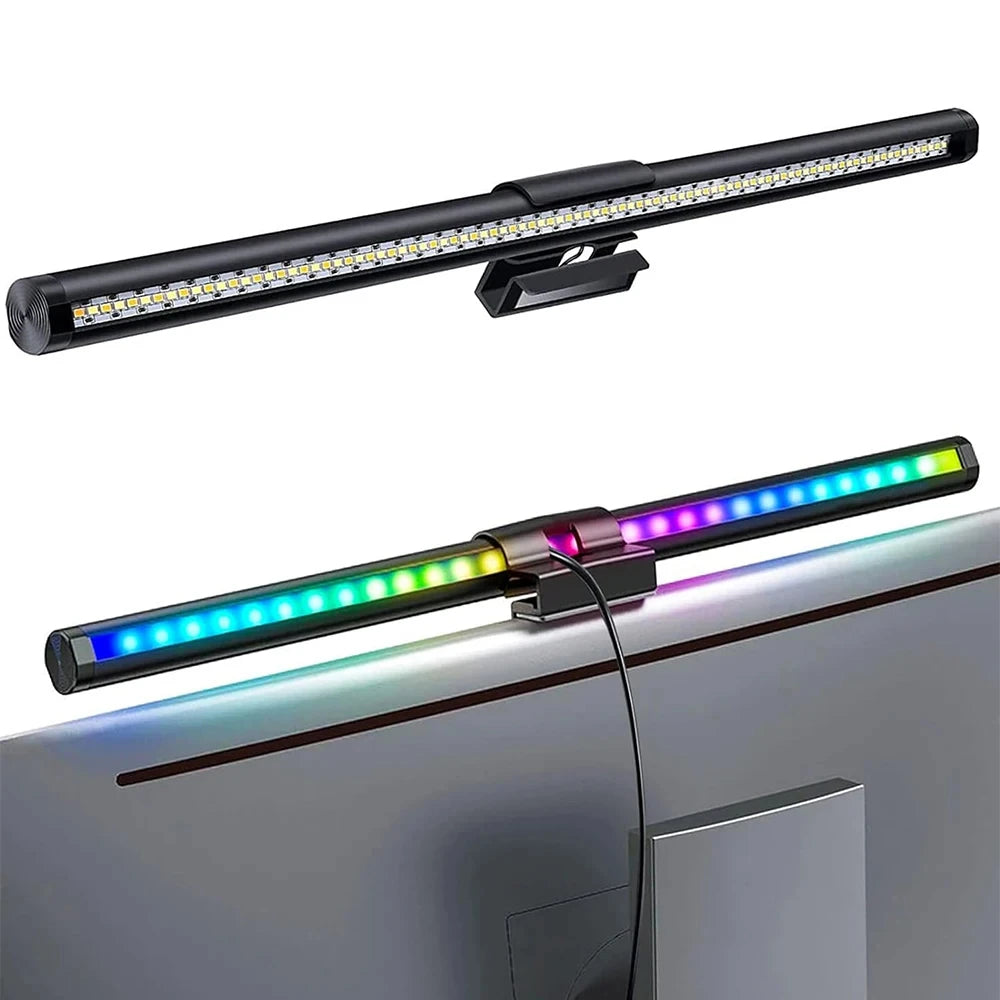 GB LED Monitor Light Bar: Dimmable Atmosphere Lamp for Work & Gaming