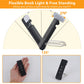 USB Rechargeable Clip-On Bookmark Book Light with Timer