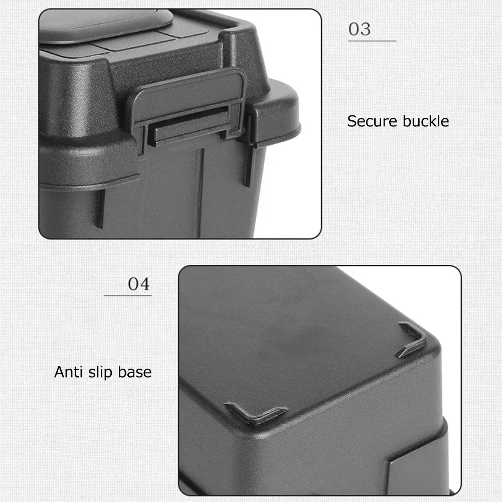 Outdoor Tissue Case Desktop Napkin Paper Storage Box Portable 1.1L Camping Picnic Seasoning Bottle Organizer Sundries Bucket