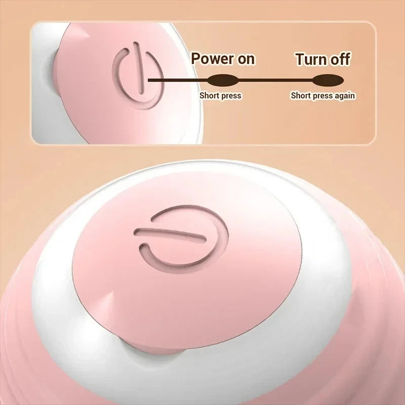 Smart Cat Toys: Automatic Rolling Interactive Ball (USB Rechargeabe