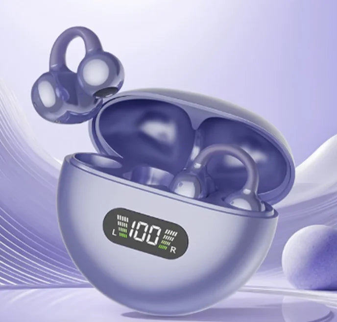 Open-Ear Wireless Earbuds | BT 5.3 & Digital Battery Display