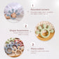 Food-Grade Silicone Teether Ring - Safe Sensory Toy for Babies 0-12 Months!