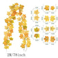 2M Artificial Fall Maple Leaf Garland Fake Plants Autumn Decor Leaves Vine for Thanksgiving Halloween Festivals Wedding Decora