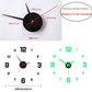 Transform Your Space: 3D Luminous Frameless DIY Wall Clock
