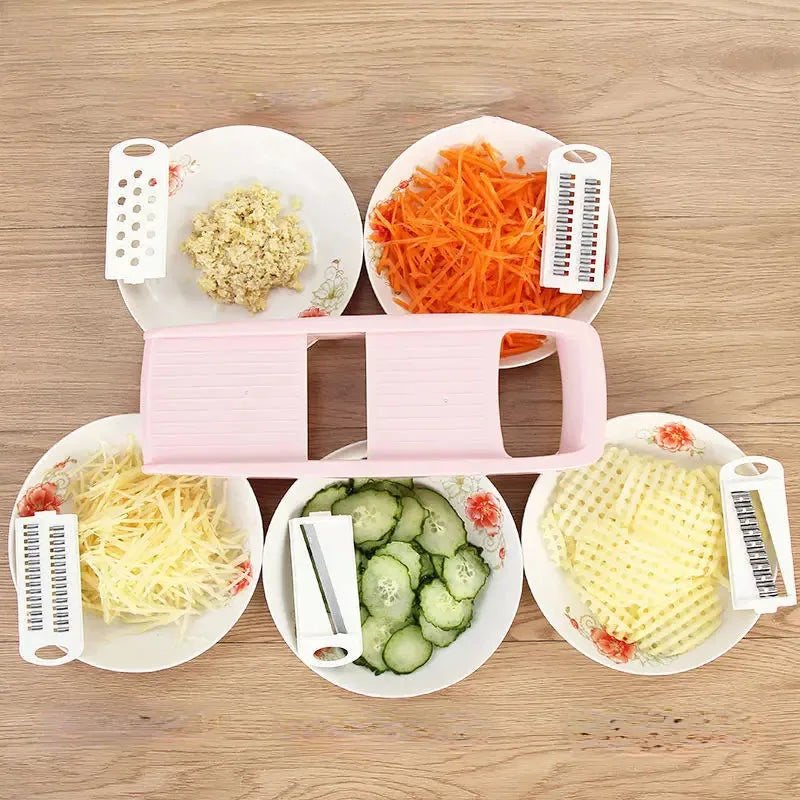 Multifunctional Vegetable & Fruit Slicer - Potato Shredder & Grater with Handle!